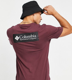 Бордовая футболка с принтом на спине Columbia North Cascades эксклюзивно для ASOS-Красный