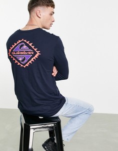 Лонгслив темно-синего цвета Quiksilver Return To The Moon-Темно-синий