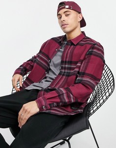 Красная рубашка в клетку с длинными рукавами River Island-Красный