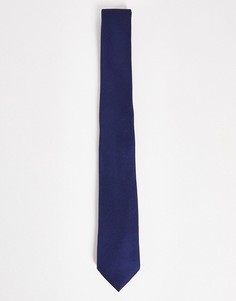 Темно-синий фактурный галстук ASOS DESIGN