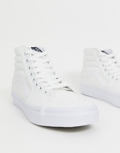 Высокие белые кроссовки Vans Sk8-Белый