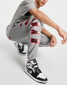 Серые джоггеры с манжетами Nike Jordan Sport DNA-Серый