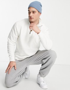 Свитшот цвета экрю на короткой молнии от комплекта Topman-Светло-бежевый цвет