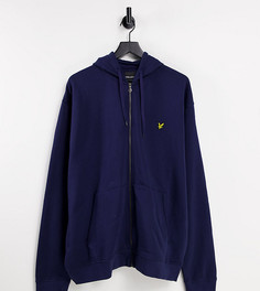 Темно-синий худи на молнии Lyle & Scott