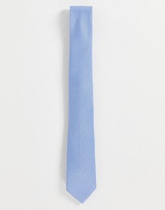 Голубой фактурный галстук ASOS DESIGN