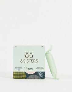 Тампоны без аппликатора для умеренных выделений &SISTERS, 16 штук-Бесцветный