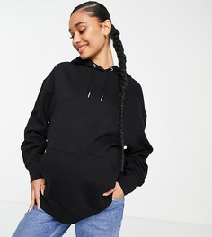 Черный oversized-худи бойфренда ASOS DESIGN Maternity-Черный цвет