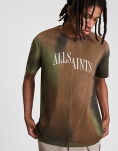 Футболка с принтом тай-дай AllSaints Camo Dropout-Разноцветный