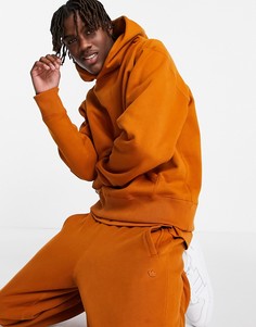Худи темно-оранжевого цвета adidas Originals adicolor Contempo-Оранжевый цвет