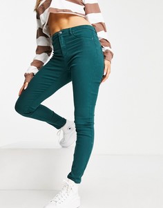 Зеленые зауженные брюки из саржи Vero Moda FRSH-Зеленый цвет