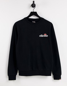 Черный свитшот с логотипом ellesse-Черный цвет