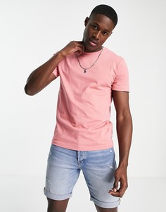 Футболка цвета пустынной розы с фирменной эмблемой игрока Polo Ralph Lauren-Розовый цвет