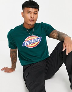 Футболка хвойного цвета с логотипом Dickies-Зеленый цвет