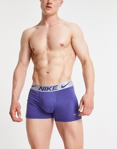 Пыльно-фиолетовые боксеры-брифы из хлопка с добавлением модала Nike Luxe-Фиолетовый цвет