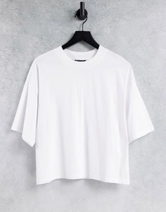 Белая футболка в стиле super oversized с разрезами по бокам ASOS DESIGN-Белый