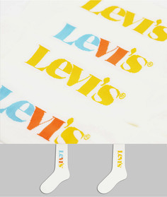 Набор из 2 пар носков кремового цвета с логотипом Levis-Белый Levis®