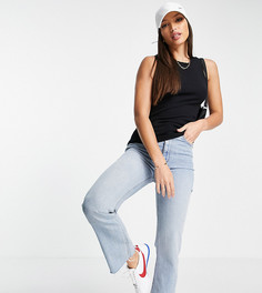 Черная майка в рубчик Vero Moda Tall-Черный цвет
