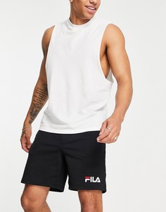 Черные шорты с логотипом Fila Darnell-Черный цвет
