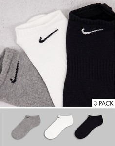 Набор из 3 пар разноцветных спортивных носков Nike Training-Разноцветный