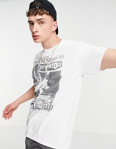 Белая футболка с графическим принтом Vintage Supply-Белый