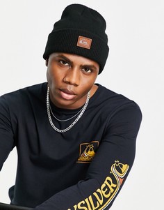 Черная шапка-бини Quiksilver Performer-Черный цвет
