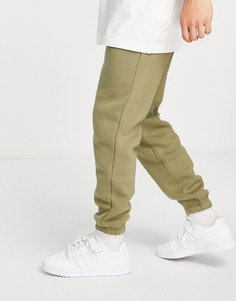 Джоггеры цвета хаки с манжетами Jack & Jones Originals-Зеленый цвет