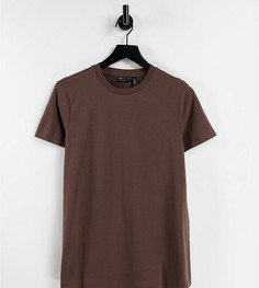 Коричневая футболка с круглым вырезом ASOS DESIGN Maternity Ultimate-Коричневый цвет