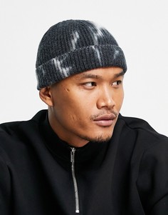 Синяя маленькая шапка-бини с принтом тай-дай ASOS DESIGN-Голубой