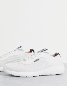 Белые кроссовки-носки на шнуровке Jack & Jones-Белый