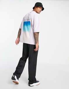 Сиреневая oversized-футболка с графическим принтом на спине ASOS Dark Future-Фиолетовый цвет