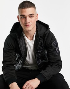 Черный блестящий пуховик Jack & Jones Essentials-Черный цвет