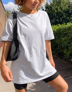 Светло-серая футболка бойфренда River Island-Серый