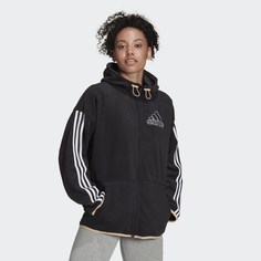 Флисовая толстовка Brand Love Giant Logo adidas Sportswear