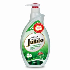 Гель для мытья посуды и детских принадлежностей Jundo Зеленый чай и Мята 1 л