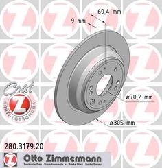 Тормозной диск ZIMMERMANN 280.3179.20