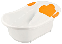ROXY-KIDS Ванночка с анатомической горкой со сливом, 72 см, Оранжевый RBT-W1035-O