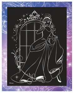 Гравюра Лори Disney Принцессы Золушка Грд-003 большая с эффектом серебра Lori