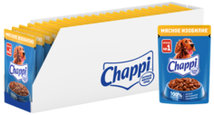 Влажный корм для собак Chappi , мясное изобилие, 28шт, 85г