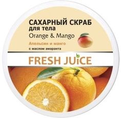 Сахарный скраб для тела Fresh Juice Orange & Mango, 225 мл