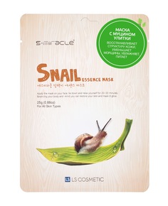 Омолаживающая тканевая маска для лица с муцином улитки S Miracle Snail Essence Mask