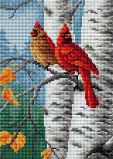 Алмазная вышивка Вышиваем бисером Осенний мотив (на магнитной основе), 20x28,5 см