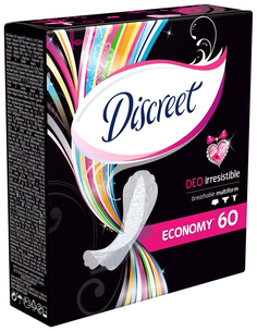 Прокладки Discreet ежедневные Deo Irresistible Multiform Trio 60шт