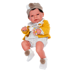 Кукла-пупс Antonio Juan Элис в желтом 42 см виниловая 5075