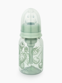 Бутылочка Happy Baby антиколиковая с силиконовой соской цвет: olive 120 мл