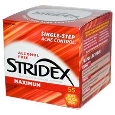 Влажные салфетки Stridex Single-Step Acne Control Maximum 55 шт