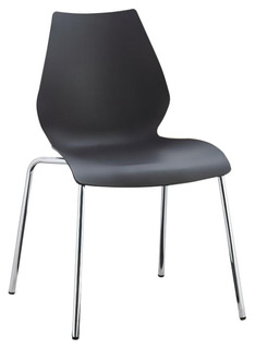 Стул Afina Polly SHF-01-B Black, хром