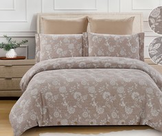 Постельное белье Cleo "Cotton Jacquard" сатин-жаккард CJ-015; Евро 4 наволочки