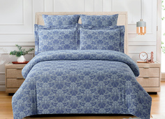 Постельное белье Cleo "Cotton Jacquard" сатин-жаккард CJ-02; Евро 4 наволочки