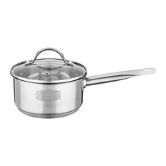 Ковш со стеклянной крышкой, 14x7см, 1,0л серия craft collection Agness_914-100