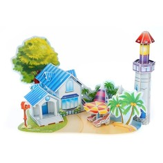 3D пазл из пенокартона "Романтический пляж" (39 деталей) Zilipoo